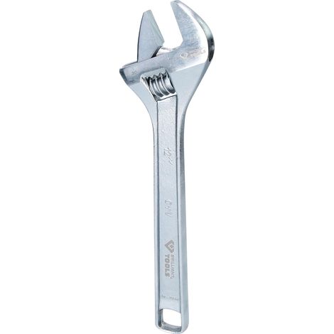 Kstools – Clé à molette 12" – Largeur d'ouverture 34 mm – Pour espaces confinés – Vissage rapide en série