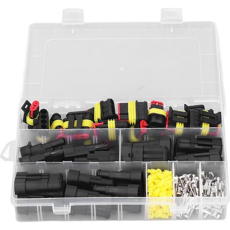 Kit de connecteurs automobiles étanches, 254 pièces, assortiment de fesses de voiture avec bornes