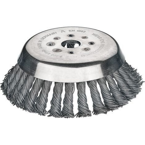 Attrezzo per pulizia giardino conical brush head 36 setole metallo 180 mm