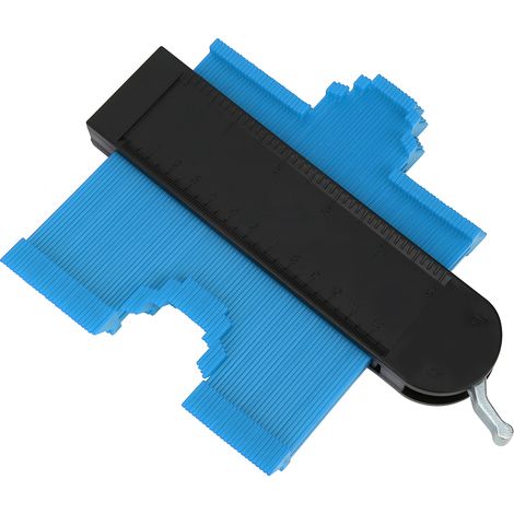 Jauge de contour de 5 pouces, jauge de forme irrégulière, outil de façonnage des bords pour la mesure des travaux, bleu (1/5)