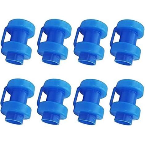 Embouts de Trampoline 8 Pièces Embouts de Tige de Filet, Pièces de Rechange de Trampoline de Diamètre 25 mm Pour Tiges De Filet de Trampoline (bleu) (1/5)