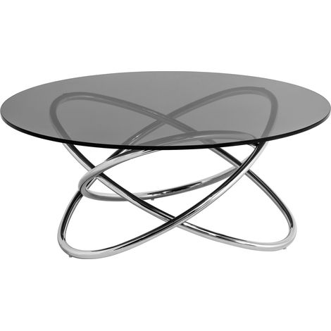 Premier Housewares Smoke Glass Top Coffee Table (1/2)