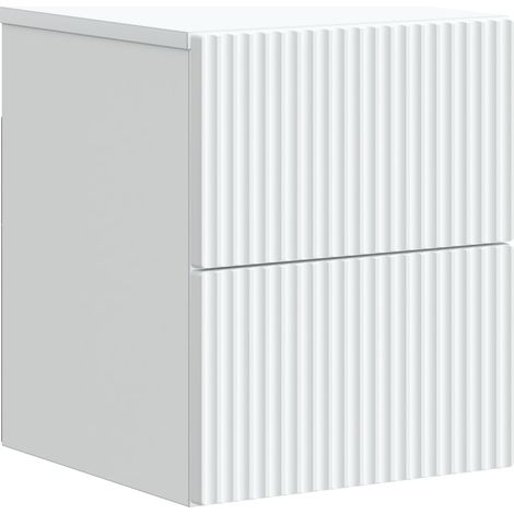 Mobiletto da notte a muro con cassetto Bianco 33 x 34,5 x 40 cm vidaXL