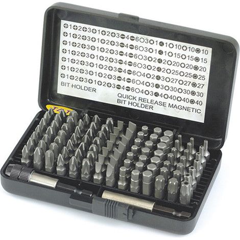 Scatola da 100 punte - Hikoki - 754000 - 2 portapunte magnetici a cambio rapido