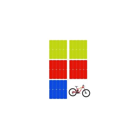 50 PCS Bandes Réfléchissants Autocollante pour Casque de Sécurité pour Moto Vélo Véhicule Voiture,Vert rouge bleu Réflecteurs Haute Visibilité Bande Fluorescente Autocollants de Sécurité