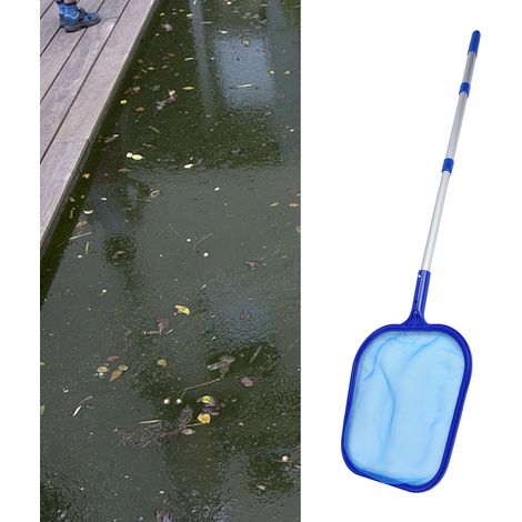 Kit d'outils de nettoyage de piscine (pour eaux profondes et peu profondes, épuisette, perche multifonctionnelle, gants de nettoyage inclus) (1/5)