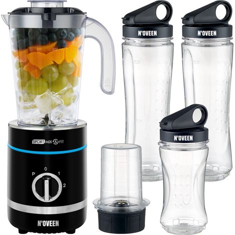 NOVEEN Sport Mix &amp Fit SB2000 Xline smoothie mixér čierny (1/5)