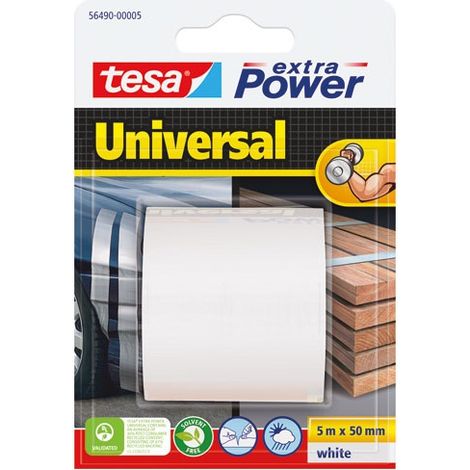 Universal Extrapower Band 5 m x 50 mm Weiß - Tesa