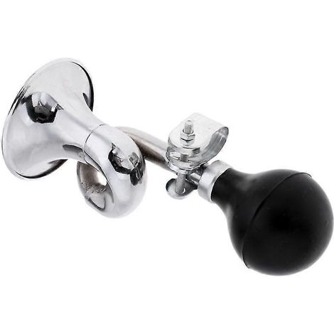 Klaxon pneumatique de vélo en forme d'escargot avec clochette et ampoule en caoutchouc (1/4)