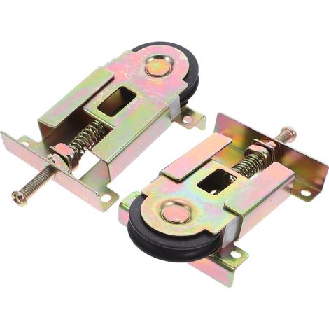 Lot de 2 Roulettes pour Porte de Placard Coulissante à Miroir (1/5)