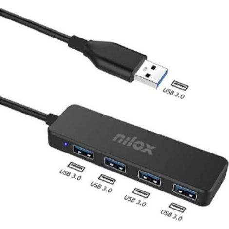 Nilox HUB USB 4 PORTE USB 3.0 0 Mbit/s (1/3)