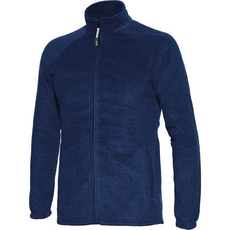 Giacca in micropile zip lunga ISSA LINE - 04806 Meja Colore Blu - Taglia 2XL