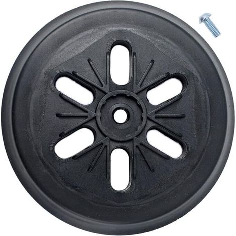 Patin de ponçage compatible avec ponceuse orbitale à turbine Bos-ch Gex 150 AC, PEX 15 AE, GEX 150 (diamètre 150 mm, avec vis) (1/4)