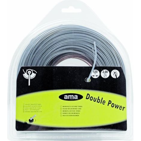 Filo per decespugliatore Double Power da 56m sezione tonda Ø 3mm
