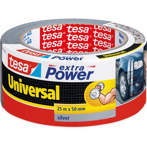 Tesa Extra Power cinta adhesiva plata 50 mm x 25 m