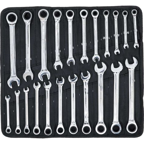 BGS DIY Misch-Schlüssel-Satz mit Ratsche, 22 Teile