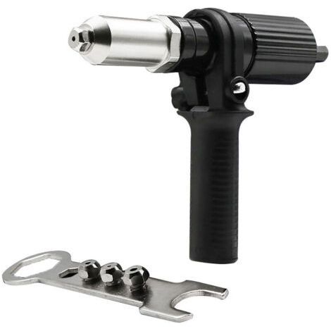 Adattatore per rivetti ciechi a pinza – Testa forgiata in acciaio legato – Rivetti rapidi per trapani e avvitatori a batteria (1/5)