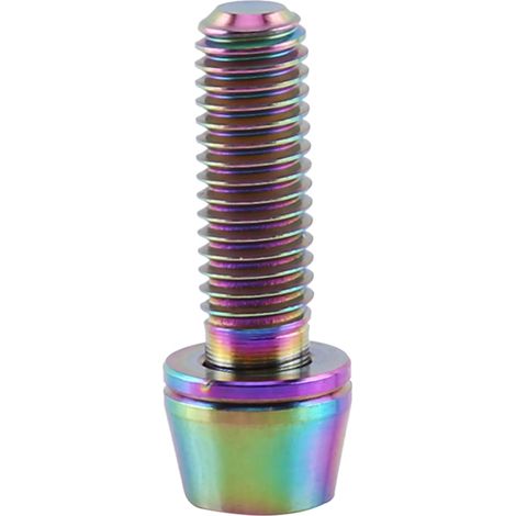 Vis en titane pour VTT, boulon conique avec rondelle, coloris assortis (M6x16) (1/3)