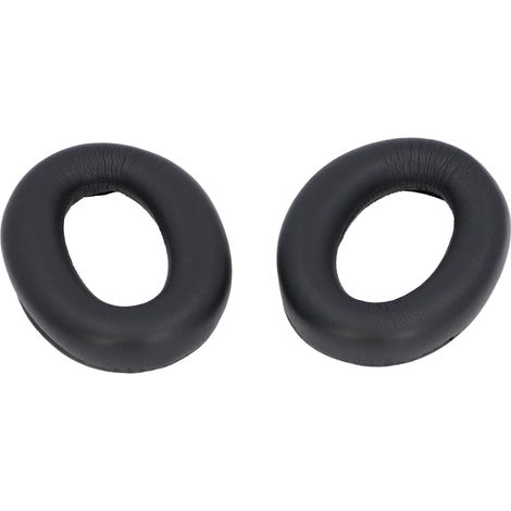 Oreillettes de Remplacement pour WH-1000XM2 1000X L'isolation Phonique en Mousse à Mémoire de Forme en Cuir protéiné Coussine Un Ajustement Confortable (Black) (1/5)