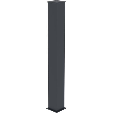 Poteau EIFEL 20x20cm aluminium H.190cm Gris anthracite (1/5)