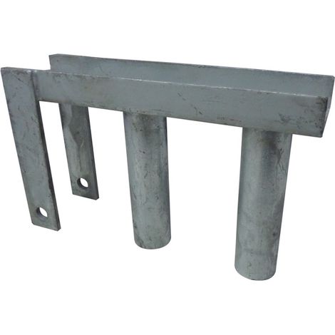 Moncoffrage – Charnière galvanisée pour clôture mobile – Conçue pour roulettes – Usage chantier – Résistante à la corrosion – Conditionnement à l'unité (1/2)