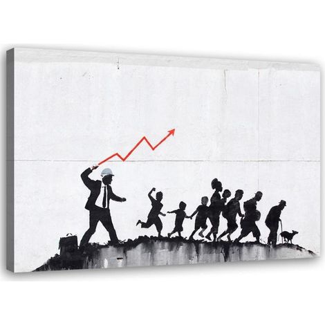 Cadre déco Banksy Graffiti d'art de rue 60x40 (1/5)