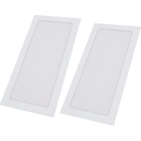 ZASCHMOY Filtre de Poussière de Ventilateur de Refroidisseur d'ordinateur Magnétique 2PCS SET avec Cadre en PVC à Maille Fin, Blanc 120x240 Mm - Installation Facile et Supprimer pour la Protection (1/5)