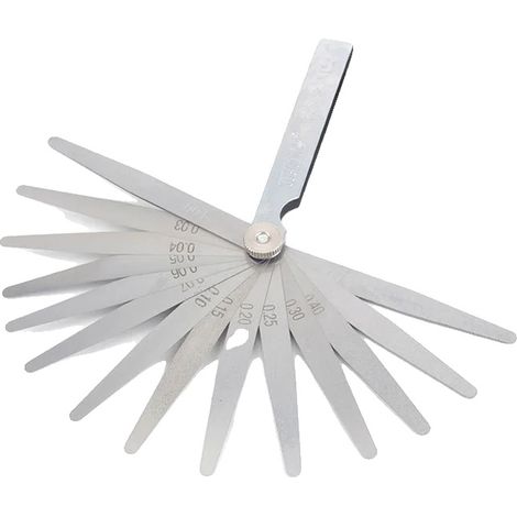 Fühlerlehre, Metallkonstruktion, Präziser Messbereich, 14Stück (1/2)
