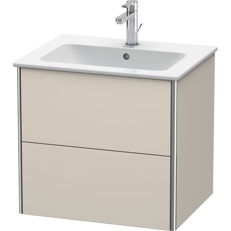 Duravit XSquare mueble bajo lavabo suspendido, 2 cajones,