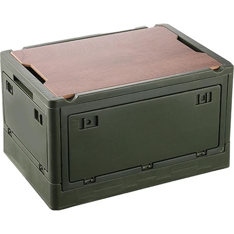Organisateur de coffre de voiture pliable, boîte de rangement de coffre de voiture - Boîte pliante de camping en plein air - Grand outil de stockage de véhicule porteur pour pique-nique, (1/5)