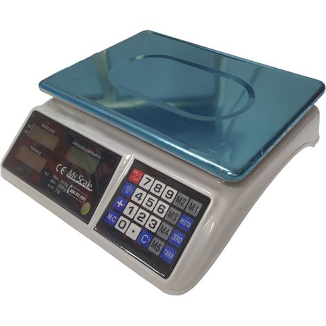 BILANCIA LCD ELETTRONICA 40kg DIGITALE DIVISIONE 2gr CON BATTERIA RICARICABILE (1/4)