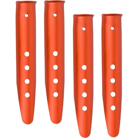 4-Piece Orange U-Shaped Aluminum Alloy Tent Pegs (1/5)