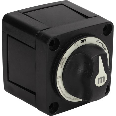 Coupe-circuit batterie 12V-48V, interrupteur à clé étanche IP66, isolateur de déconnexion double circuit pour camping-car bateau, protection allumage, coupe-batterie marin (1/5)