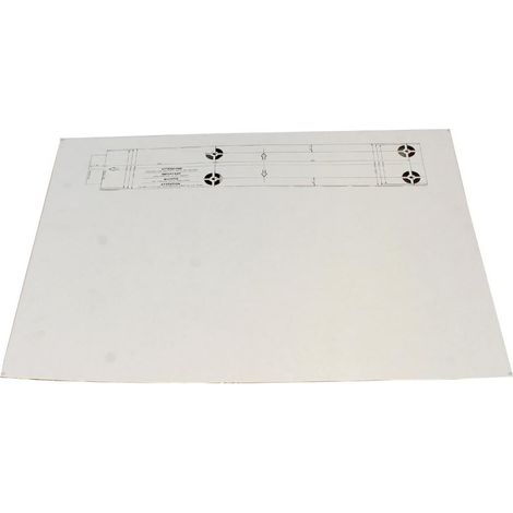 Washing machine door fixing template for Hotpoint and Indesit models – Genuine replacement guide for accurate alignment – Essential for installation