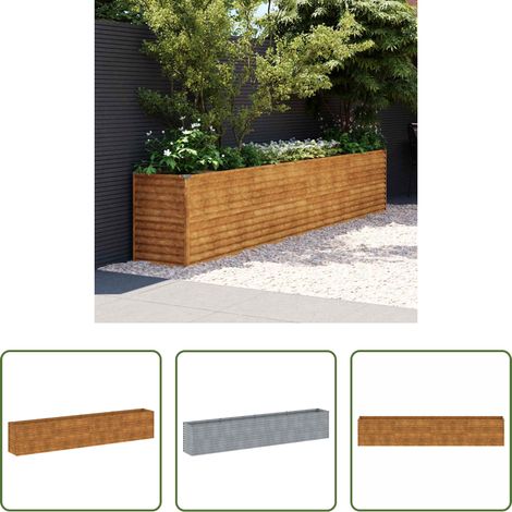 Jardinière en acier Corten - Jardinière surélevée 385 x 50 x 69 cm Acier Corten (1/5)