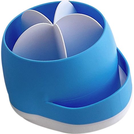 Pot à crayons à 6 compartiments, organiseur de crayons rotatif à 360° pour bureau (1/5)