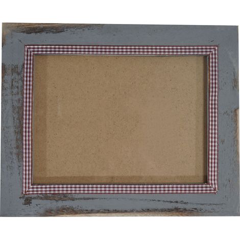 [NEUWERTIG] Bilderrahmen HHG-365, Fotorahmen Holzrahmen, 21x26cm Shabby-Look Landhaus grau (1/5)