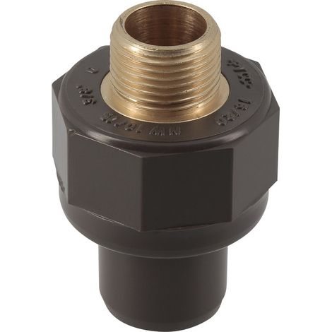 Raccord droit - GIRPI - HTA - PVC - M3/8' - Fdiamètre16mm (1/2)