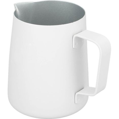 380-ml-Milchkännchen aus Edelstahl mit spitzem Ausguss, Kaffeeaufschäumbecher (1/5)