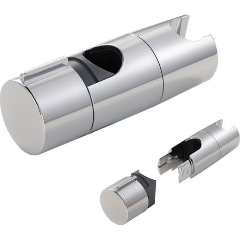 Duschhalterung, 2er-Set, verstellbarer Durchmesser von 18 bis 25 mm, verstellbare Duschkopfhalterung, einfache Montage, geeignet für Duschstangen (1/5)
