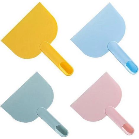 Spatule à pâtisserie à bord lisse, coupe-pâte, raclette à bol, spatule de cuisine, couteau à gâteau, couteau à beurre, plastique (1/5)