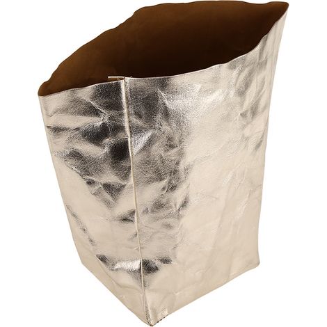 Sac en papier kraft lavable pour pots de fleurs et plantes, panier de rangement pour la maison, bac de 15 x 15 cm (1/5)