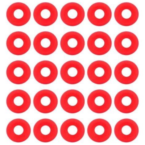 25Pcs Joints Grolsch en Silicone Rouge pour Swing Flip Top Bouteille Home Brew Bière Bouteille Joints Silicium Grolsch Cap Swing Top Bouteille Rondelle Joint (1/5)