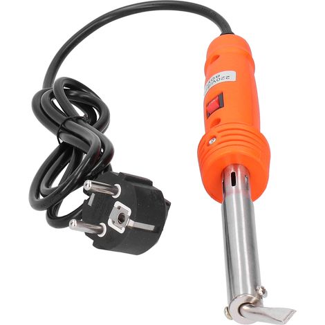 Fer à souder électrique 80W avec interrupteur, câble coudé et prise EU 220V 16A pour réparations et soudure.