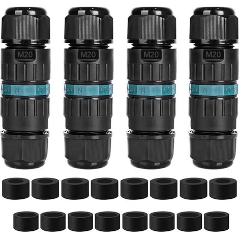 Kabelverbinder Wasserdicht IP68 für Ø5-12 mm Kabeldurchmesser,3 Polig Verbindungsmuffe Erdkabel Abzweigdose,Praktisch,Verbindungsbox Abzweigdose Für Garten,Außenbereich,Boden,Dach(8 Stück)