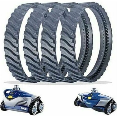 Chaînes de rechange noires pour pneus de robot nettoyeur de piscine, roue R0526100, compatibles avec Zodiac Baracuda MX6/MX8 (1/5)