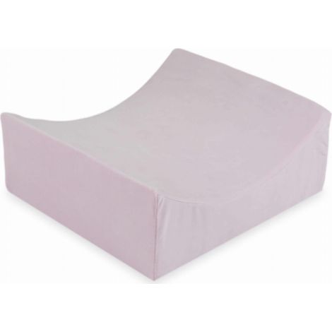 Cuna de juegos de espuma suave de terciopelo rosa claro (1/5)