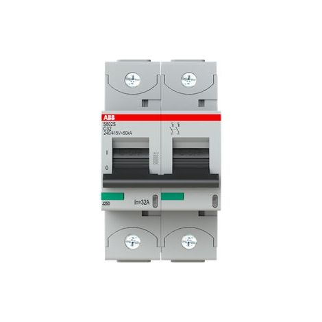 Disjoncteur ABB S802 2P, 32A, pouvoir de coupure 6 kA ( Prix pour 1 )