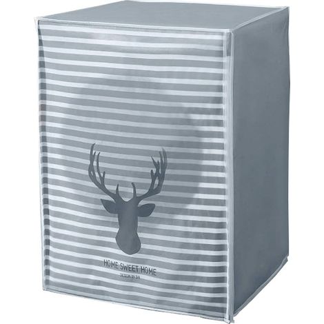 Housse beige pour machine à laver, housse anti-poussière pour sèche-linge, housse pour essoreuse-AquaForge (1/5)