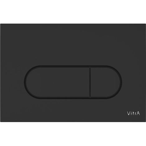 Vitra Loop Root Round Flushplate - Matt Black (1/2)